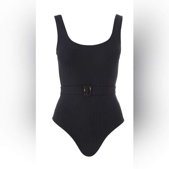 Melissa Odabash Other - Melissa Obadash Texas One-Piece Belted Swimsuit Black Size 4 NWT